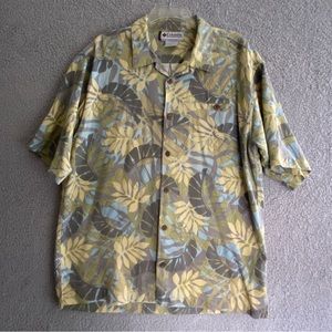 Columbia Sportswear GRT Floral Shirt Mens Size M Medium Hawaii Nautical